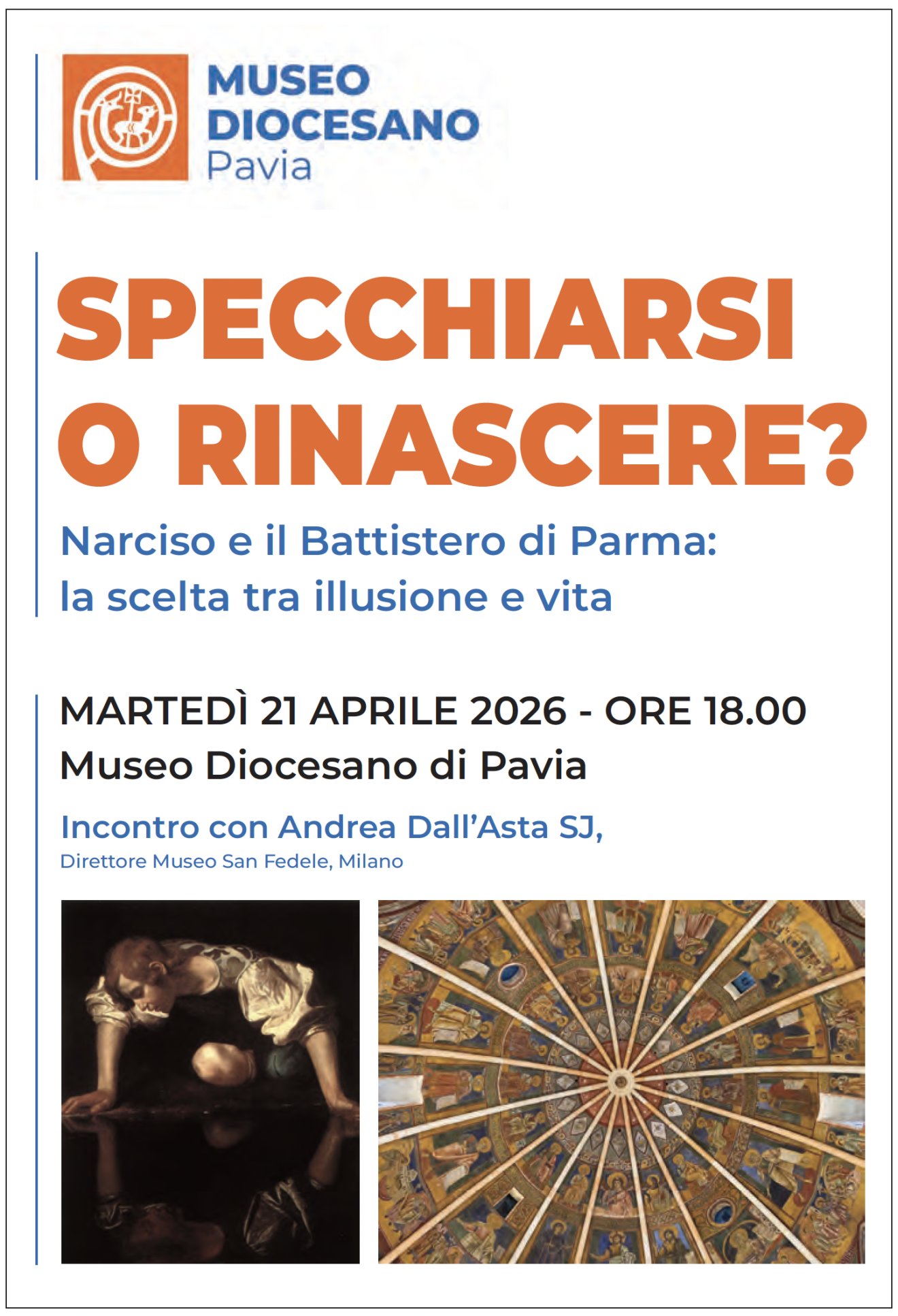 Al Museo Diocesano  di Pavia un nuovo incontro con padre Andrea Dall’Asta