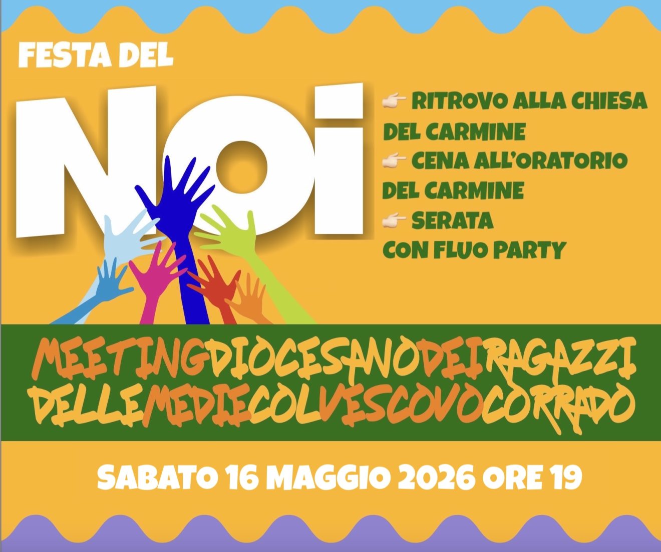 Torna la ＂Festa del Noi＂: appuntamento in Carmine sabato 16 maggio alle 19