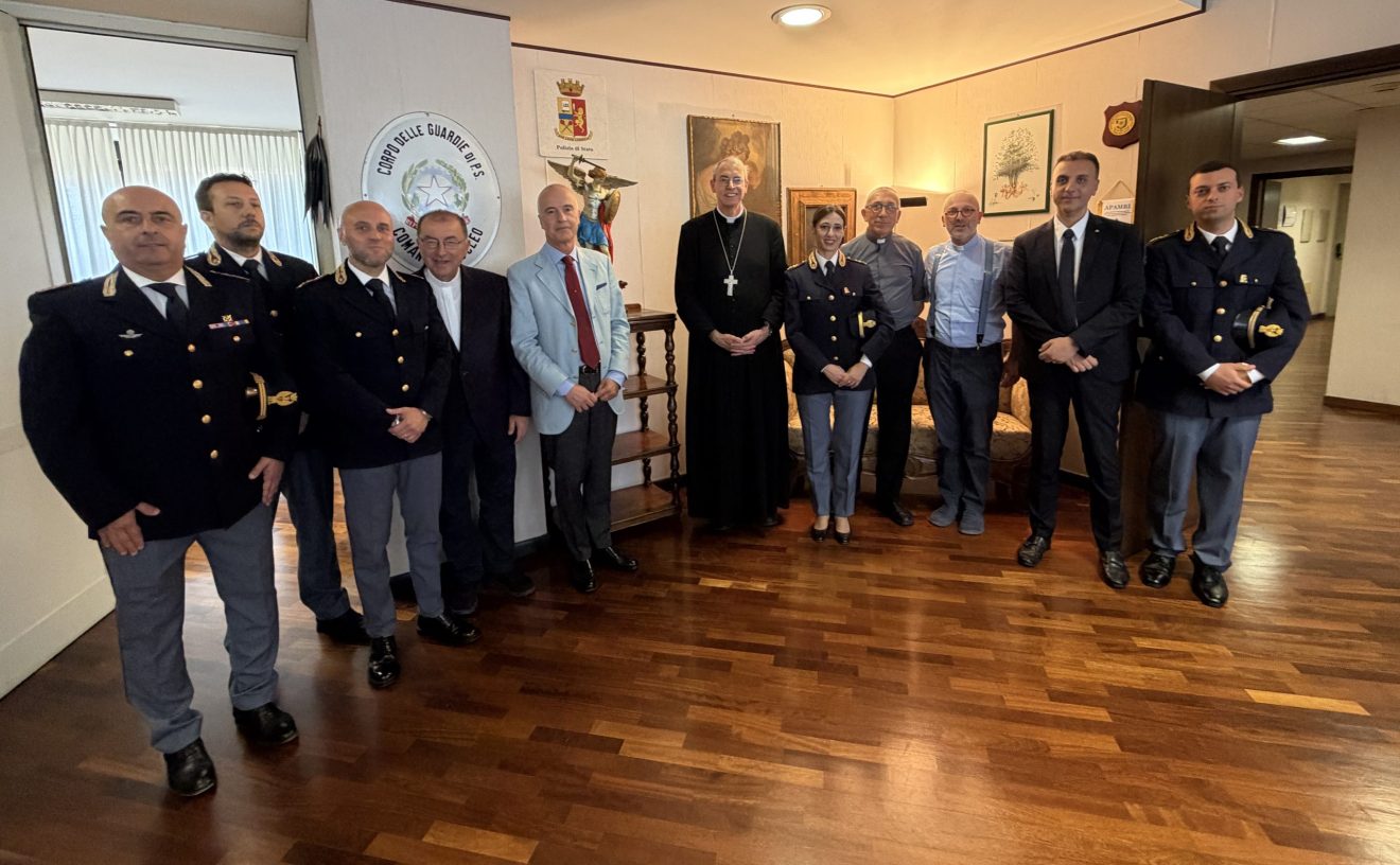 Il Vescovo ha incontrato il Questore  di Pavia: “Grazie per il servizio reso  durante la visita di Papa Leone XIV”